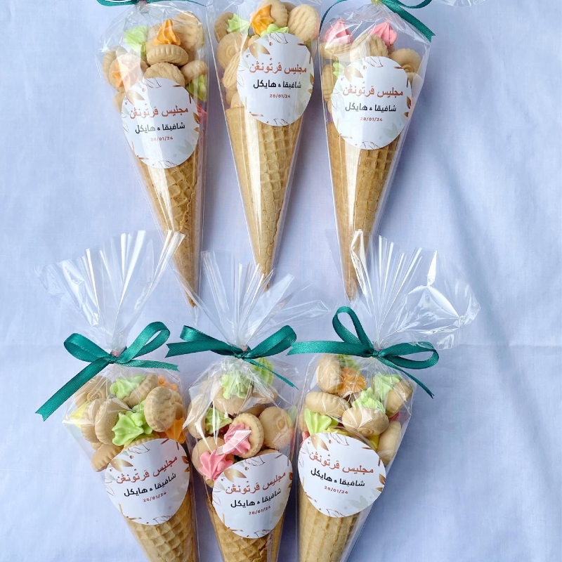 Sweet Cone Meringue Treat