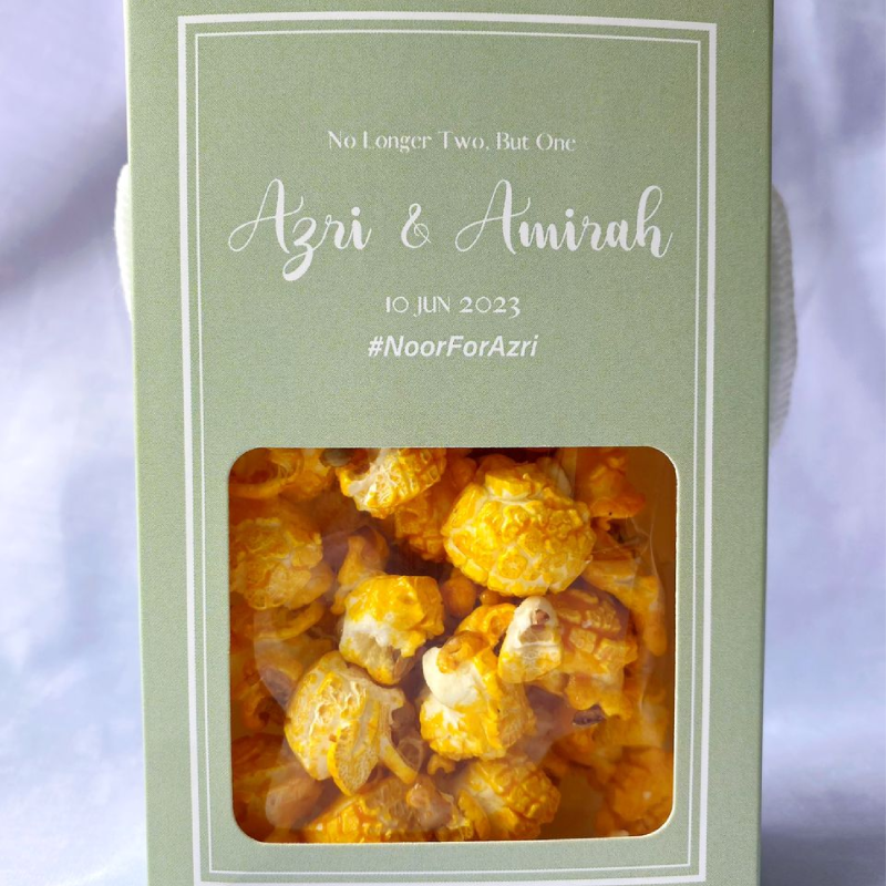 Popcorn in Custom Window Box